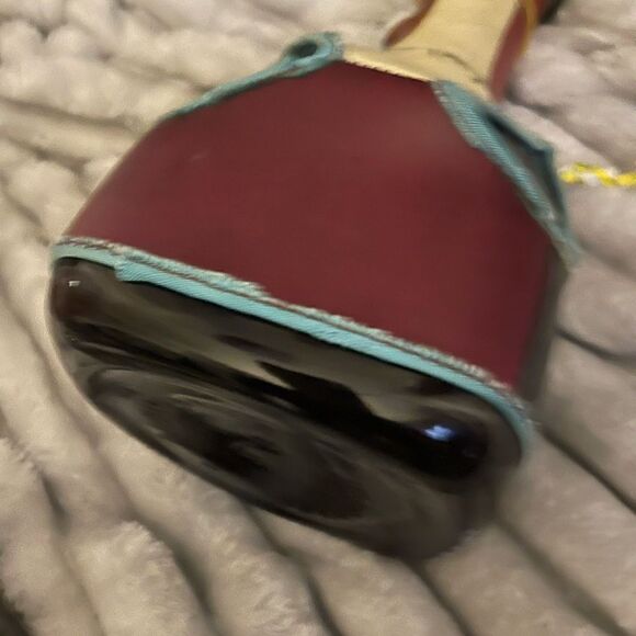 Decorative leather wrapped brown glass decantur/bottle/jug/jar - Picture 12 of 12